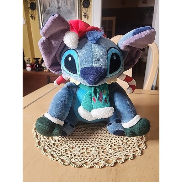 Holiday Lilo & Stitch Christmas Disney Store Pepermint 15"Plush Soft Toy Stuffed - Picture 1 of 5